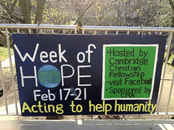 DiDAcube's tweet image. A new board is up for Week of Hope! Painted by Caroline Lehman '15.
