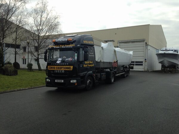 Another new Jeanneau 33i on route to Plymouth.