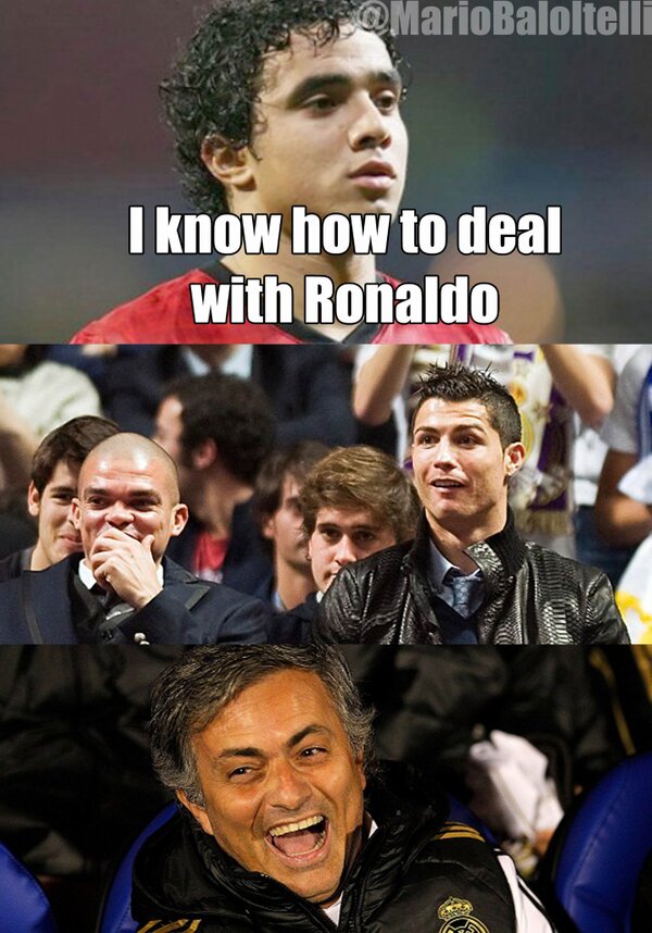 Rafael ahead of tomorrow's Real Madrid vs Man Utd Champions League game