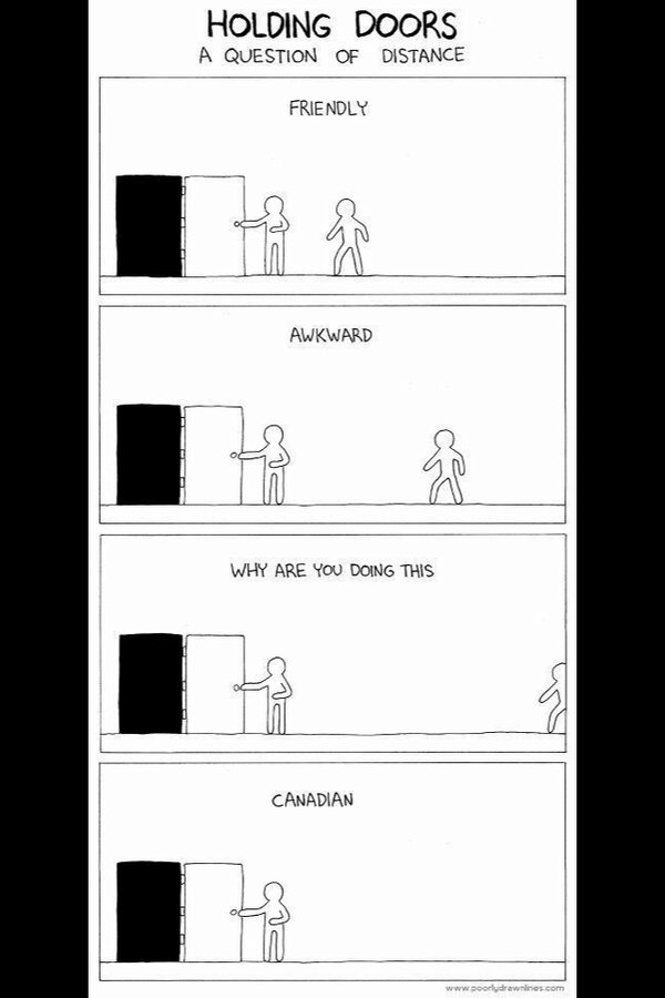 Canadian Problems Holding The Door Open Canadianproblems Canadianprobz Http T Co Ucvplj76 Twitter