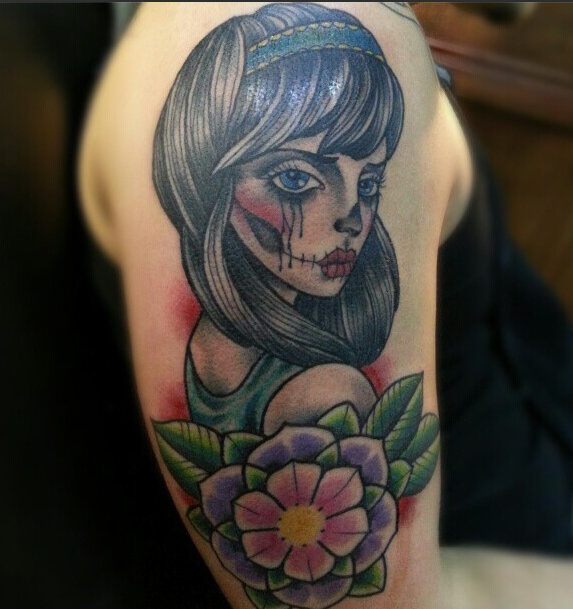 Stackk_Bundlezz's tweet image. #womandrawing #womenwithtattoos #womanheadtattoo #gypsyhead #womanhead #rosetattoo #tattoo #tattoos #tats Sleeve