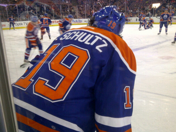 EdmontonOilers's tweet photo. No other rookie has as many power-play goals as this #Oilers blueliner! #JSchultz #HereComeTheOilers http://t.co/iUYMFkMk