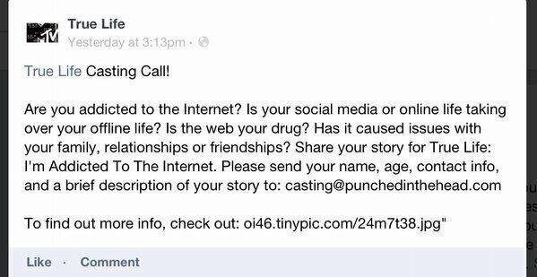 itzelcenteno17's tweet photo. The True Life is calling me 
#Mtv Here I Come LOL http://t.co/5kPs2aYk