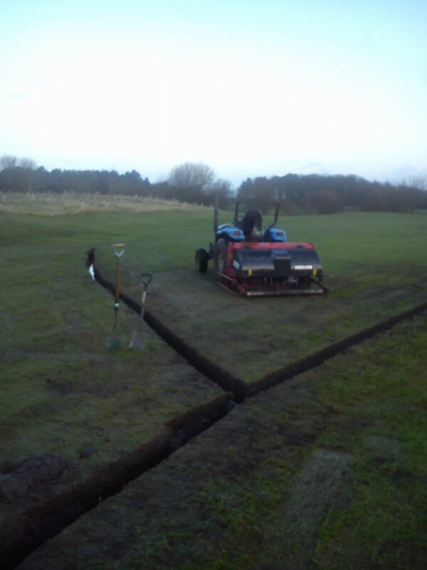 gc_hall's tweet photo. Drainage and spiking go hand in hand, course good golfing tonight after work http://t.co/QPJmAPme