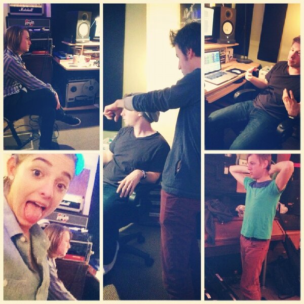 bothegirl's tweet photo. Mixing!!! @NoahBartfield @camtyler @joshgooch @noahschy @BoTheGirl http://t.co/6EgeMQ1C