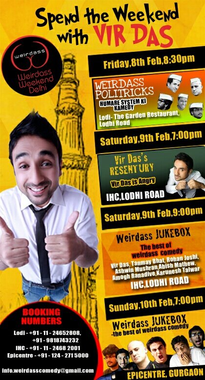 DhritiSethi's tweet photo. @MahimaDhawan1 #WeirdassWeekend #VirDas http://t.co/dlTIhqcG