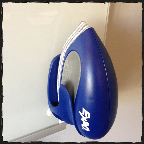 HonestOffice's tweet photo. Say goodbye to your big, bulky whiteboard eraser! Say hello to Expo's precision eraser! http://t.co/YfjjSgEP