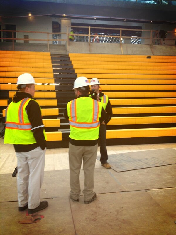 A view of the student section inside <a href="/TigerArena/">Tiger Arena</a>! <a href="/ZachMaskavich/">Zach Maskavich WESH</a> @TowsonTV_Damon