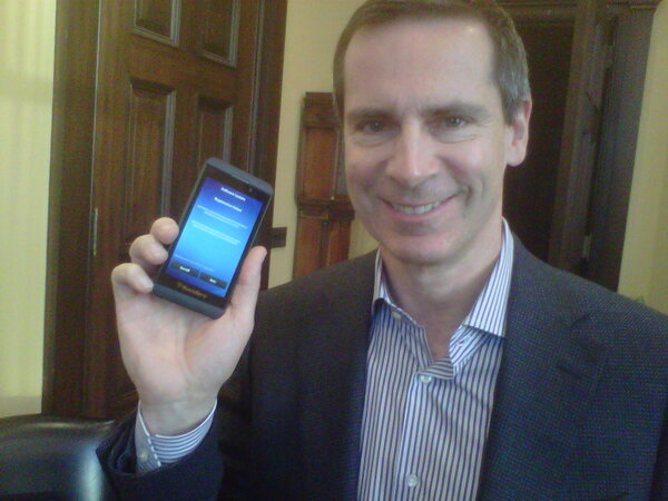 Got the #BlackBerry10! A great product from a great #Ontario company. #onpoli #cdntech