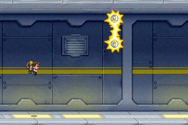 GigliottiH's tweet photo. I just flew 164m in a brilliant game of Jetpack Joyride on iPhone. Any challenger a http://t.co/ONzueF0Q http://t.co/Q8AJDder