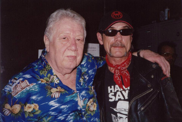 Killer! RT <a href="/OutlawMagazine/">The Outlaw Magazine</a>: Cowboy Jack Clement with <a href="/BillyDonBurns/">Billy Don Burns</a>. #priceless