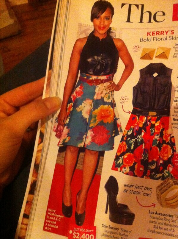 Katdurrett's tweet image. Cannot believe Kerry paid $2400 for this fugly skirt @StyleWatchMag #notfetch