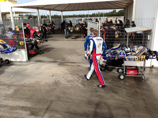 KZ2 drivers going in parc fermee before the first Heat #PaddockInsider #WSKMasterSeries #karting