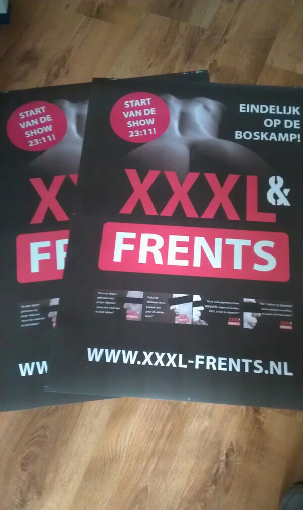 UNITEDDJ's tweet photo. Staat er een koerier op de stoep met posters voor xxxl&amp;frents? What the fuck is dit nu weer? http://t.co/3mhn42ue