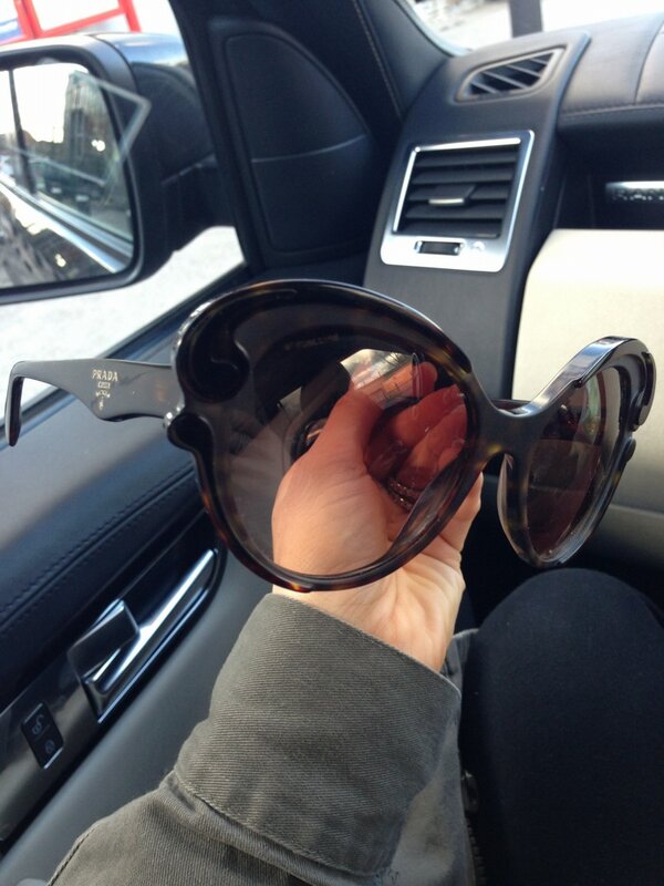 OfficialClancy's tweet photo. New Prada #sunglassobsession x http://t.co/08zZJezz