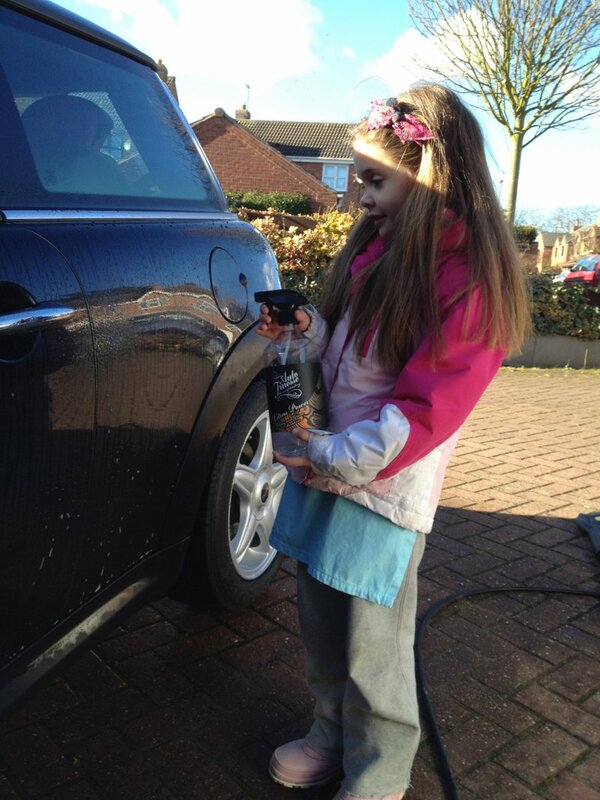 Swilleth's tweet photo. @AutoFinesse starting them young! #detailing http://t.co/E0EkQUiG