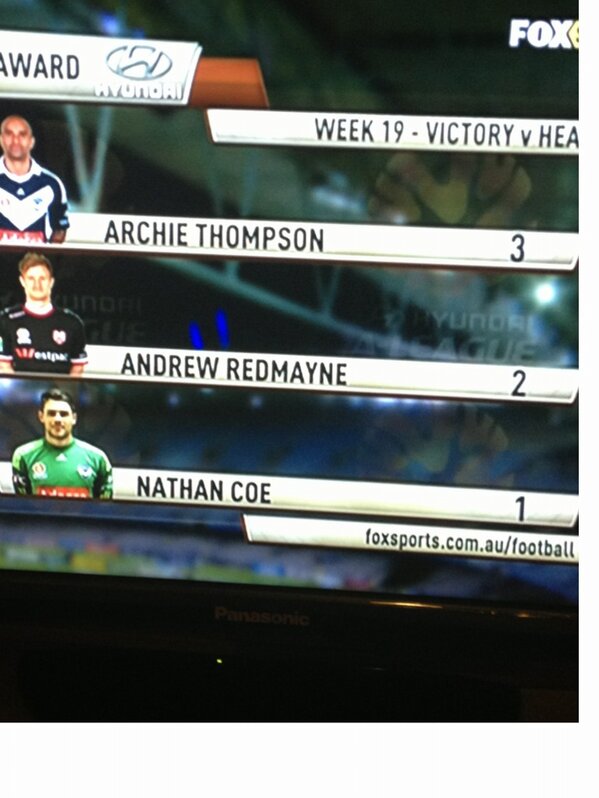 TimothyNield's tweet photo. @coenathan great game tonight C-man. @Pooldeck and I had you BOG. @Foxfootball didn't agree. #Socceroos #europecalling http://t.co/7iJUtDYm
