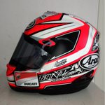 Nicky Hayden 2013 Starline helmet Nicky Hayden Arai Helmet 2013