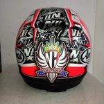 Nicky Hayden 2013 Starline helmet Nicky Hayden Arai Helmet 2013
