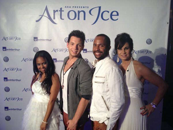 tanjadankner's tweet photo. Hot n cool band. Ready to play the aftershow party for art on ice.. http://t.co/y1nHprOw