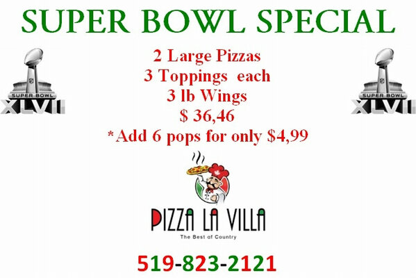 It's tomorrow #SuperBowl special... #guelph #pizza