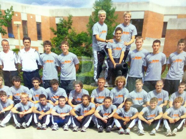 samsobczak's tweet photo. Maybe the best team picture ever. @alexschulke_ they didn't have to retake theirs http://t.co/80b5pePB