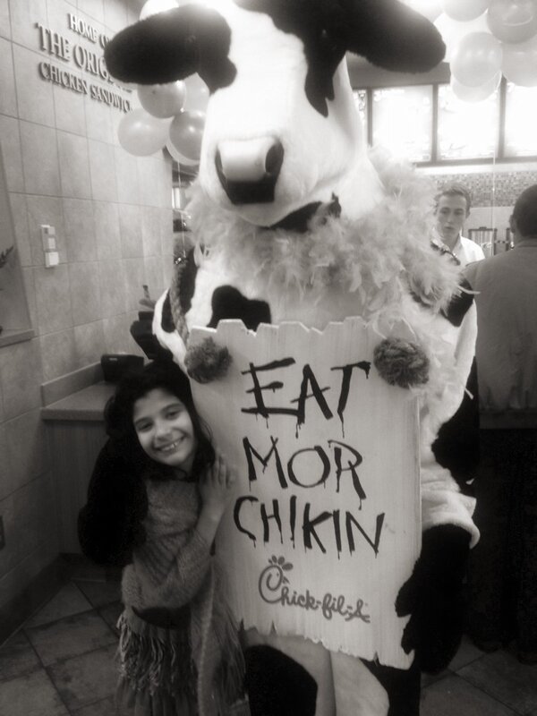 It's Daddy Daughter Date Night here at Dacula Chick-fil-A!