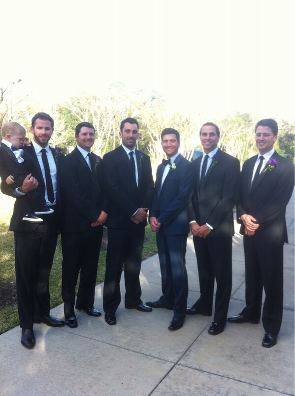 Matt Carpenter on X: Andrew and Carly wedding.. Couple of former frogs!!   / X