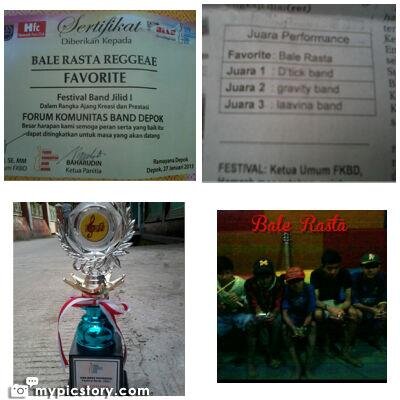 Piagam Bale Rasta , The Best Band Favorite