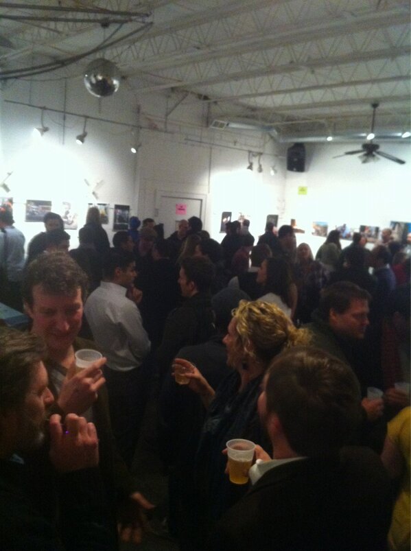 DooGallery's tweet photo. Good showing at Doog's. C'mon out. http://t.co/1Ch6RdGf