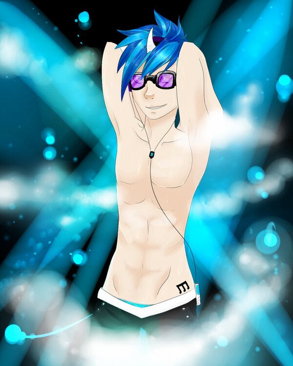 PartyLikePinkie's tweet photo. (( Sexy male Vinyl )) http://t.co/AOLIYGCb