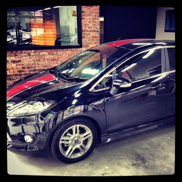 trimaxtint's tweet photo. Ford Fiesta Hatchback tinted with full crystalline + 3M Security Film http://t.co/Jqwf0mxX