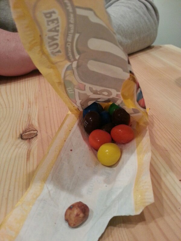 pinoshea's tweet photo. @MMsWorldStores One Peanut M&amp;M came out so wrong. http://t.co/7jfRh86M