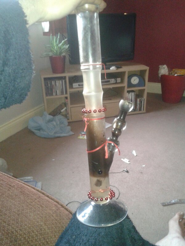 Kushcone's tweet image. @PostYourBong  this is my piece only six months old and allready coated #heavyuse