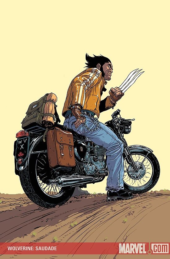 バイクに乗るウルヴァリン