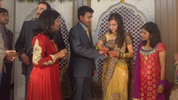 tripti_yatish's tweet photo. Ring ceremony - 2 #triptiwedsyatish http://t.co/EQcWQZGd
