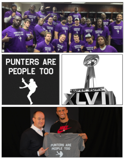 PuntersRPeople2's tweet photo. #PuntersArePeopleToo #SuperBowl #Epic @Ravens @49ers @espn @nfl @nflnetwork @richeisen http://t.co/U3uRfWil