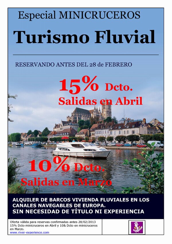 TurismeFluvial's tweet photo. Ja al web/bloc les promos del mes de Febrer per Turisme Fluvial. Setmana Santa des de 125€ x pers http://t.co/R1Q2PHND http://t.co/gCPnhruh