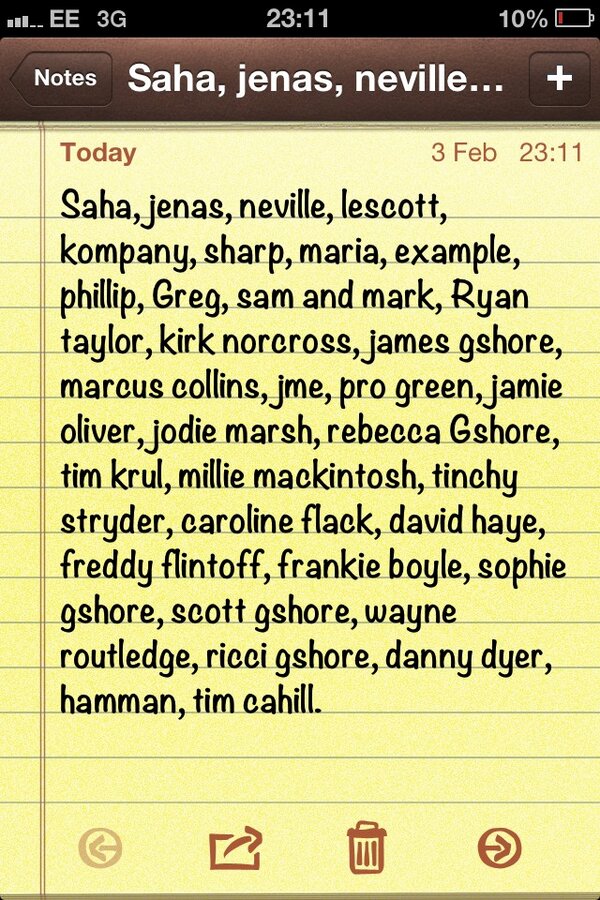 JackOzmen's tweet image. Some names missing.. More names to soon arrive. My celeb blocked list. #Madness. #RandomNames.