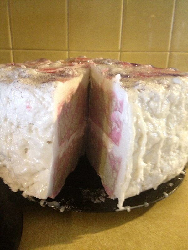 ZandraBeauty's tweet image. Soap cake I made this weekend #naturalbathandbody #hotprocesssoap