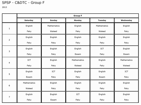 SPSP_CDTC's tweet image. Group F - New timetable