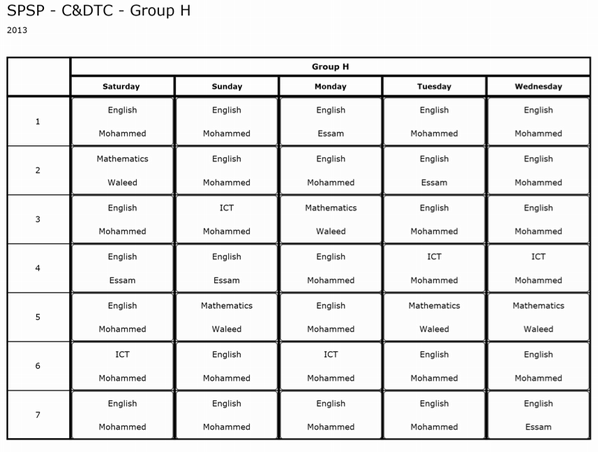 SPSP_CDTC's tweet image. Group H - New timetable