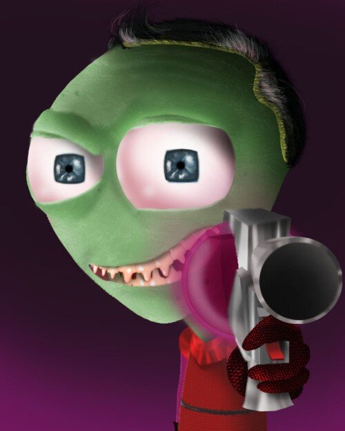 LifeFormCartoon's tweet photo. Zim from Invader Zim #Zim #InvaderZim #RealLifeCartoon #Follow http://t.co/kGjKvLiz