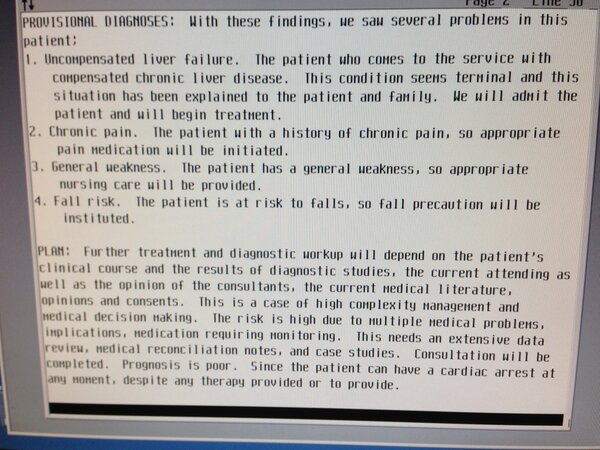 ICUStat's tweet photo. Should have known better than to try to read notes from a PMD. WTF is this, other than an embarrassment? http://t.co/j68r1hw8