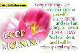 A very good morning to U