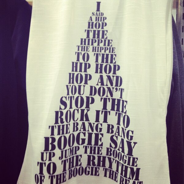 I said a hip hop the hippie to the hippie... What a vest! Only £8 👍
