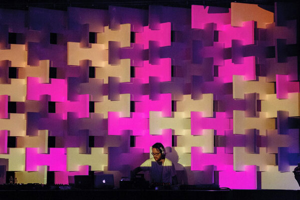 modular spatial constructions supported off the ground to create a club atmosphere by <a href="/projectmoe/">MOE</a> designboom.com/architecture/m…