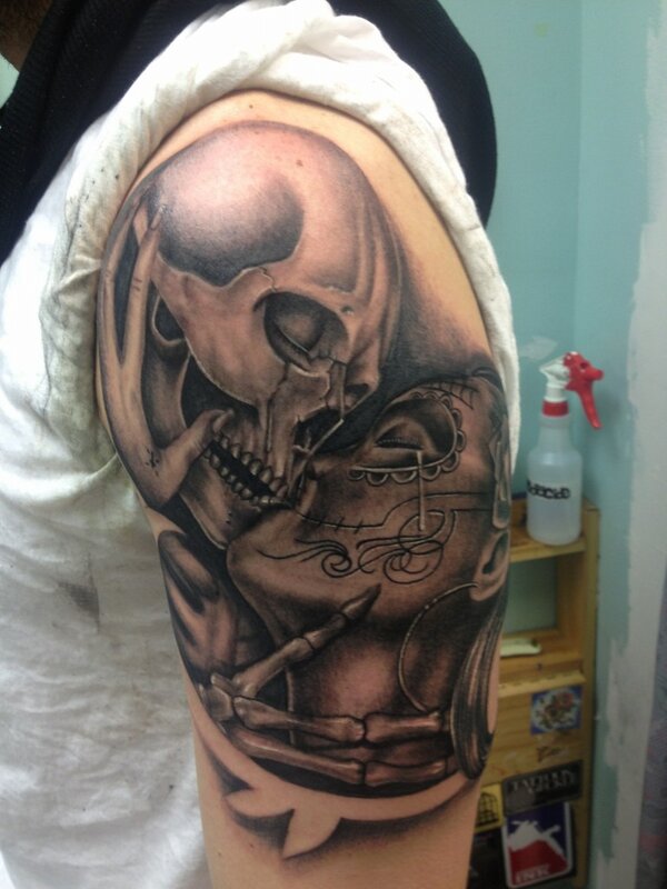 Fantastic tattoo tattoo tattoos ink  Kiss tattoos Skull tattoo Sugar skull  tattoos
