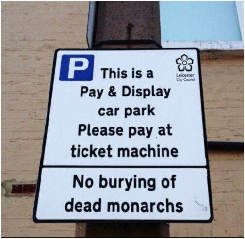 Potentilly's tweet image. Quality! RT @DoTheWhiteThing Leicester City Council have already been updating their signs #RichardIII #RichardTheThird