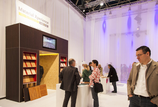 Dag 1 van de @BouwBeurs13 , wij staan met Bamboo Acoustics op de Material Xperience #MX2013